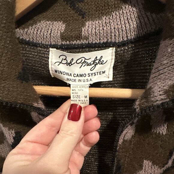 Vintage Bob Fratzke Winona Camo System Men's Sweater Medium - Picture 3 of 9